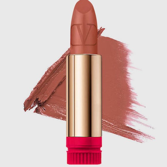 SALE - BNIB❤️NEW VALENTINO #107A ODE TO NATURAL Rosso Refillable Lipstick ✨NIB - Picture 6 of 15